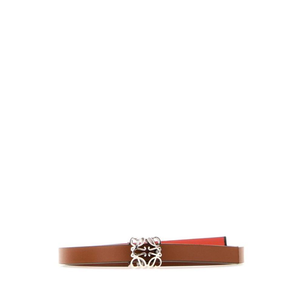 Loewe Women Brown Leather Bombee Belt